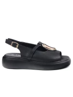 Dámské sandály na platformě GR51-603 Černá - S.Barski Dámské sandály na platformě GR51-603 Černá - S.Barski