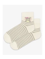 TENKÉ PONOŽKY BARVA 6-11 LET DÍVKY OFF WHITE 30-32 TENKÉ PONOŽKY BARVA 6-11 LET DÍVKY OFF WHITE 30-32