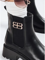 Dámské černé boty FashionStreet ZY1104