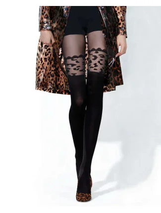 Punčocháče Knittex 21908 Leopard 3D 50 den 2-4