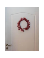 OZDOBNÝ VĚNEC Z JEŘABIN 30 CM