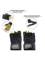 Rukavice do posilovny černá/žlutá HMS RST01 r.XXL Rukavice do posilovny černá/žlutá HMS RST01 r.XXL