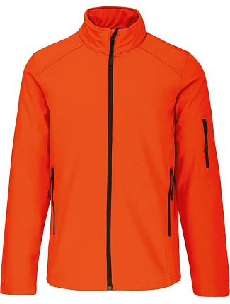 Kariban K 401 Pánská 3-vrstvá softshellová bunda 20.K401 fluorescent orange