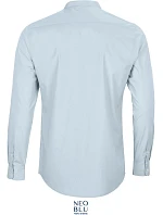NEOBLU Bart Men Popelínová košile s dl. rukávem a mao límcem 24.3792 soft blue NEOBLU Bart Men Popelínová košile s dl. rukávem a mao límcem 24.3792 soft blue