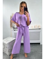Souprava halenky a kalhot světle fialová Souprava halenky a kalhot světle fialová