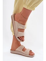 Dámské pantofle INBLU AG000015 Béžové