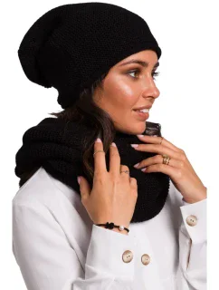 BK044 Čepice Slouchy - černá