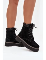 Dámské semišové workery Big Star – černé