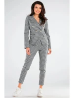 Dámské kalhoty A440 černo-bílá - Awama