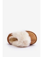 Dětské pantofle s kožešinou Birasta