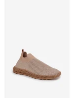 Dámské Sportovní Boty S Ozdobou D&A TW121 Béžové