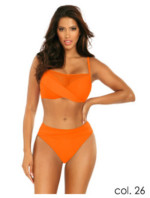 Dámské dvojdílné plavky Fashion 16 S1002N2-26c, oranžová - Self