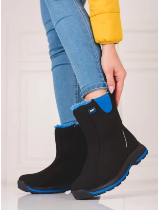 Exkluzívní dámské černé trekingové boty bez podpatku Exkluzívní dámské černé trekingové boty bez podpatku