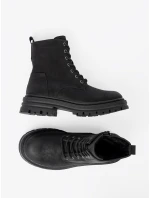 Trendy dámské  kotníčkové boty černé