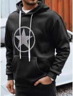 Pánská černá mikina FashionStreet BX5932