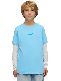 Puma ESS Small No.1 Logo Centered Tee blue 692975 45 dětské tričko