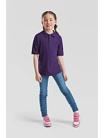 Fruit of the Loom Kids 65/35 Polo Dětské piqué polo 16.3417 heather grey Fruit of the Loom Kids 65/35 Polo Dětské piqué polo 16.3417 heather grey