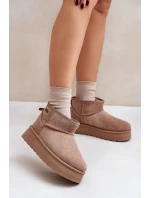 Nízke sněhule na platformě Big Star OO274A100 béžové