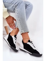 Dámské Kožené Sportovní Boty Laura Messi 2935 Černé