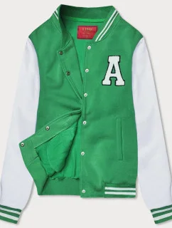 Zelená dámská mikina typu "college" (AMG-57)