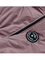 Dámská oversize parka růžová (B8080) Dámská oversize parka růžová (B8080)