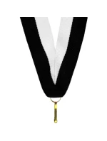 Stuha 22 mm - bílá a černá