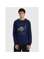 Pánské tričko s potiskem a dlouhým rukávem 4F 4FRAW25TLONM606-31S pánské