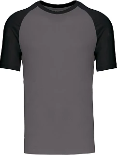 Kariban K 330 Baseballové tričko 20.K330 slate grey/black