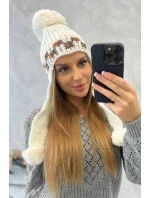 Dámská klapka na uši Nadia K321 bílá