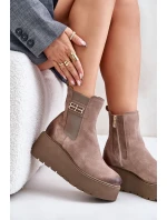 Zazoo 60498 Dámské Botky Chelsea Na Platformě A Klínu Černé Zazoo 60498 Dámské Botky Chelsea Na Platformě A Klínu Černé