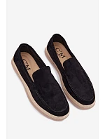 Mokasyny Espadryle Pánské Černé Rexton