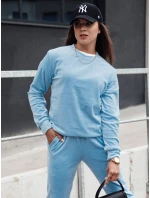 Dámský velurový komplet URBANVELVET blue FashionStreet AY1056