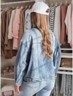 Dámská přechodná oversize katana bunda NOVAJIN modrá FashionStreet TY4837