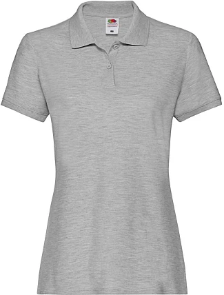 Fruit of the Loom Lady-Fit Premium Polo Dámské piqué polo 16.3030 athletic heather Fruit of the Loom Lady-Fit Premium Polo Dámské piqué polo 16.3030 athletic heather