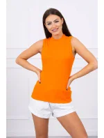 Halenka bez rukávů oranžová