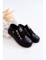 Dětské kožené tenisky Big Star - černé Dětské kožené tenisky Big Star - černé