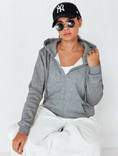 Dámská mikina na zip s kapucí antracitová FashionStreet BY0232