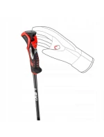 LEKI 3D AIRFOIL černá/červená 125 LEKI 3D AIRFOIL černá/červená 125