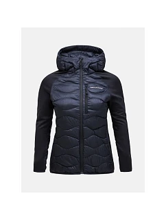 Bunda Peak Performance W Helium Down Hybrid Hood, černá