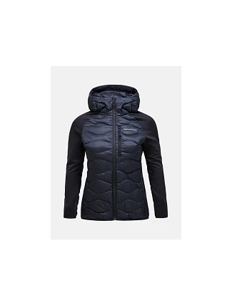 Bunda Peak Performance W Helium Down Hybrid Hood, černá