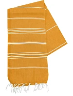 The One Towelling Hamam Sultan Hamam ručník "Sultan" 48.1019 gold yellow/white The One Towelling Hamam Sultan Hamam ručník "Sultan" 48.1019 gold yellow/white