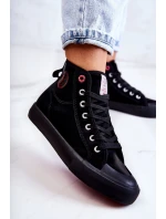 Dámské vysoké tenisky Cross Jeans JJ2R4055C černá Dámské vysoké tenisky Cross Jeans JJ2R4055C černá