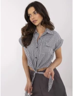 Košile NM BZ KA 01147.62P černá bílá