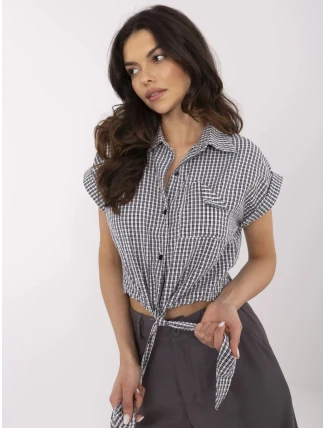 Košile NM BZ KA 01147.62P černá bílá