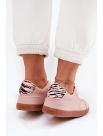 Dámské tenisky z textilu Big Star TT274359 Růžové