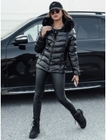 Dámská prošívaná zimní bunda s kapucí MIRIAL černá FashionStreet TY4574