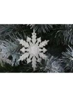 SNĚHOVÁ VLOČKA PŘÍVĚSEK 2KS DESIGN 12 RAMEN