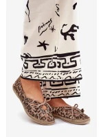 Ploché baleríny z přírodní kůže leopardí Zazoo 10179 hnědé Ploché baleríny z přírodní kůže leopardí Zazoo 10179 hnědé