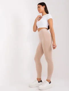 Dámské legíny LK 523.02 béžové - Rue Paris