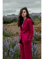 Sako s jedním knoflíkem S310 švestka -Stylove Sako s jedním knoflíkem S310 švestka -Stylove